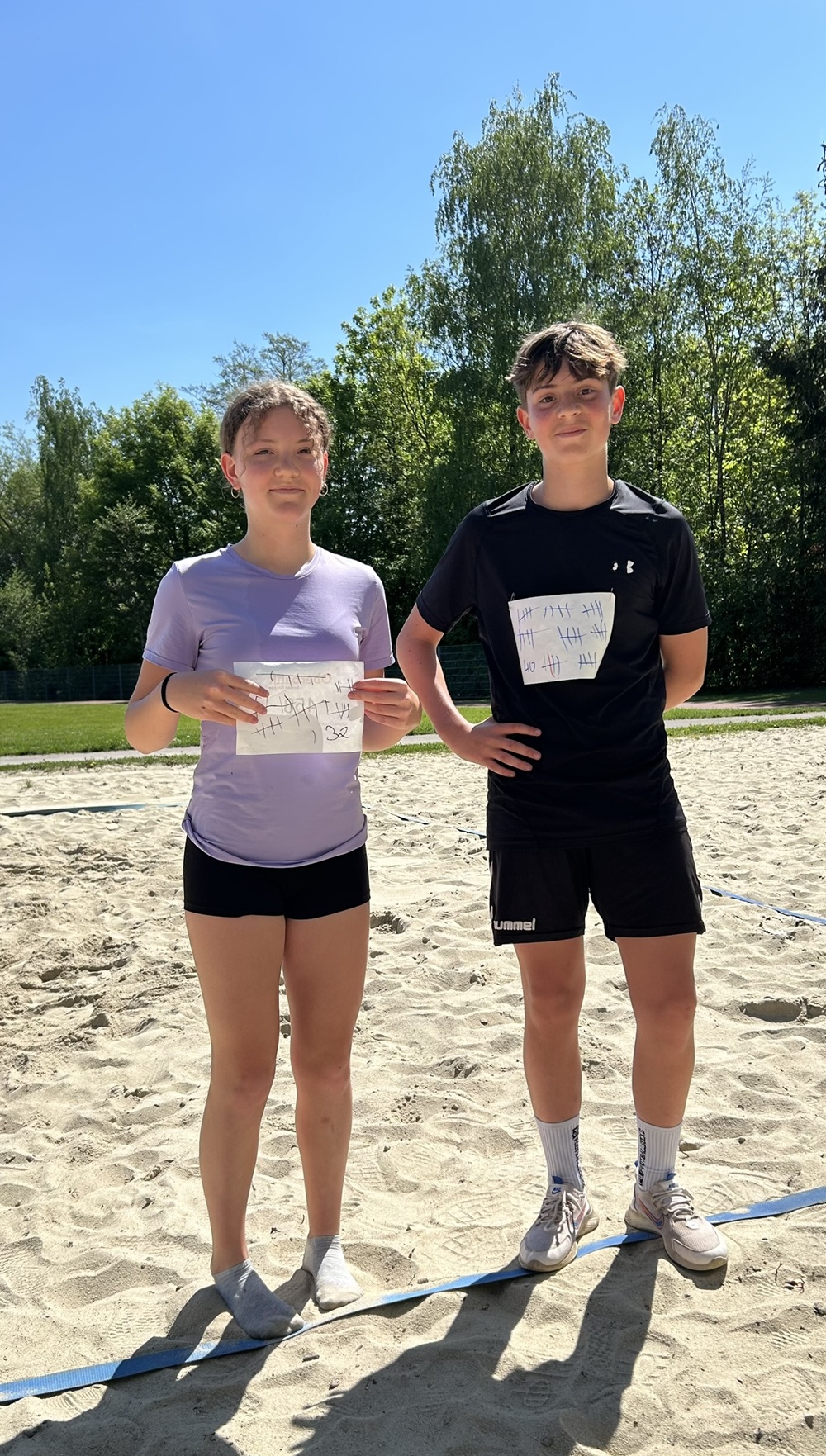 Tagessieger Oliver u.Helene klein