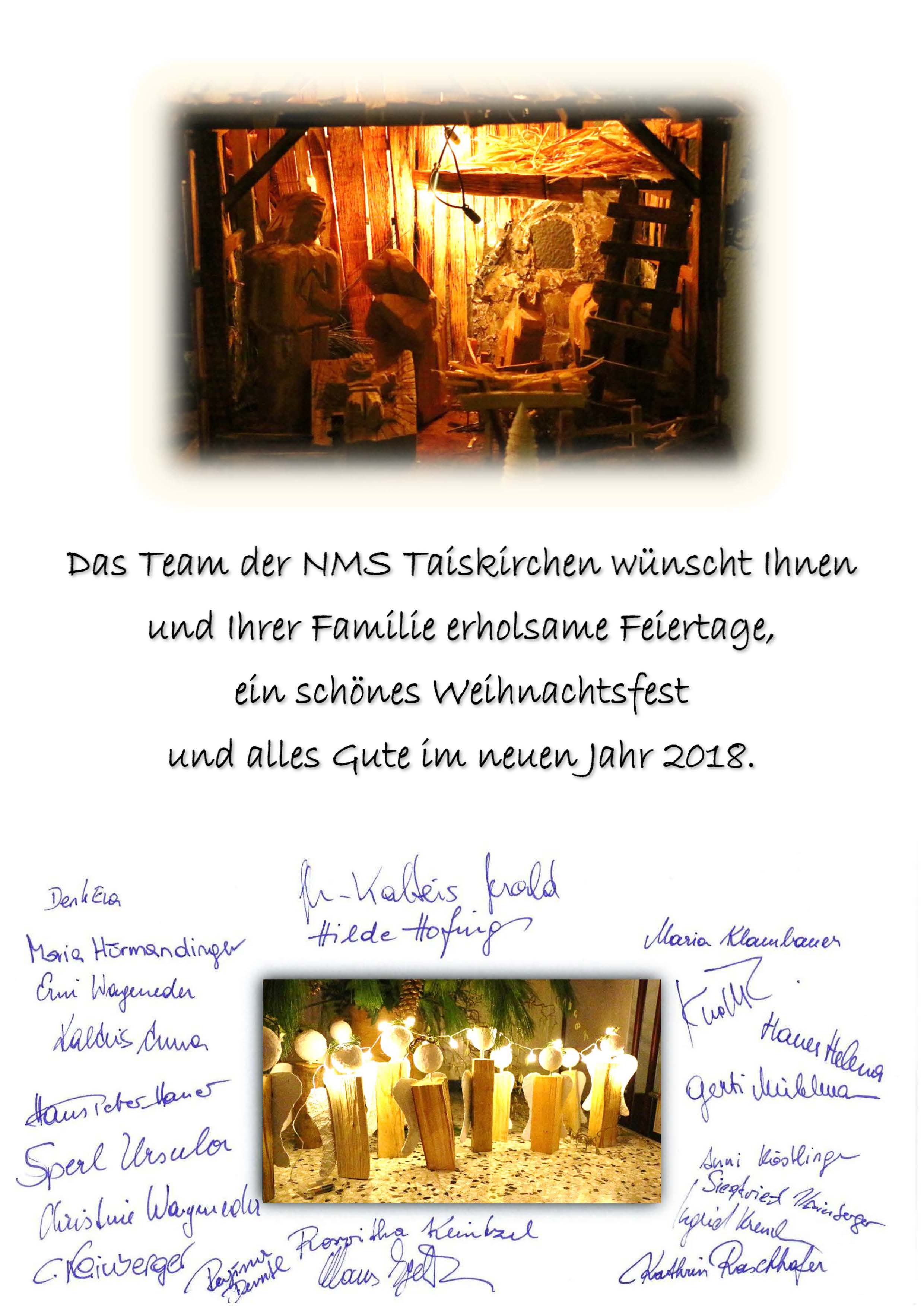 Weihnachtsgruß 2017